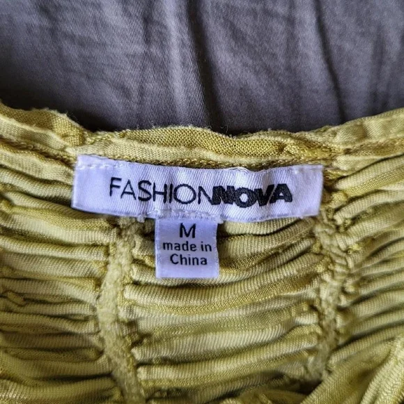 Green Ruched Tank Top - Picture 4 of 4